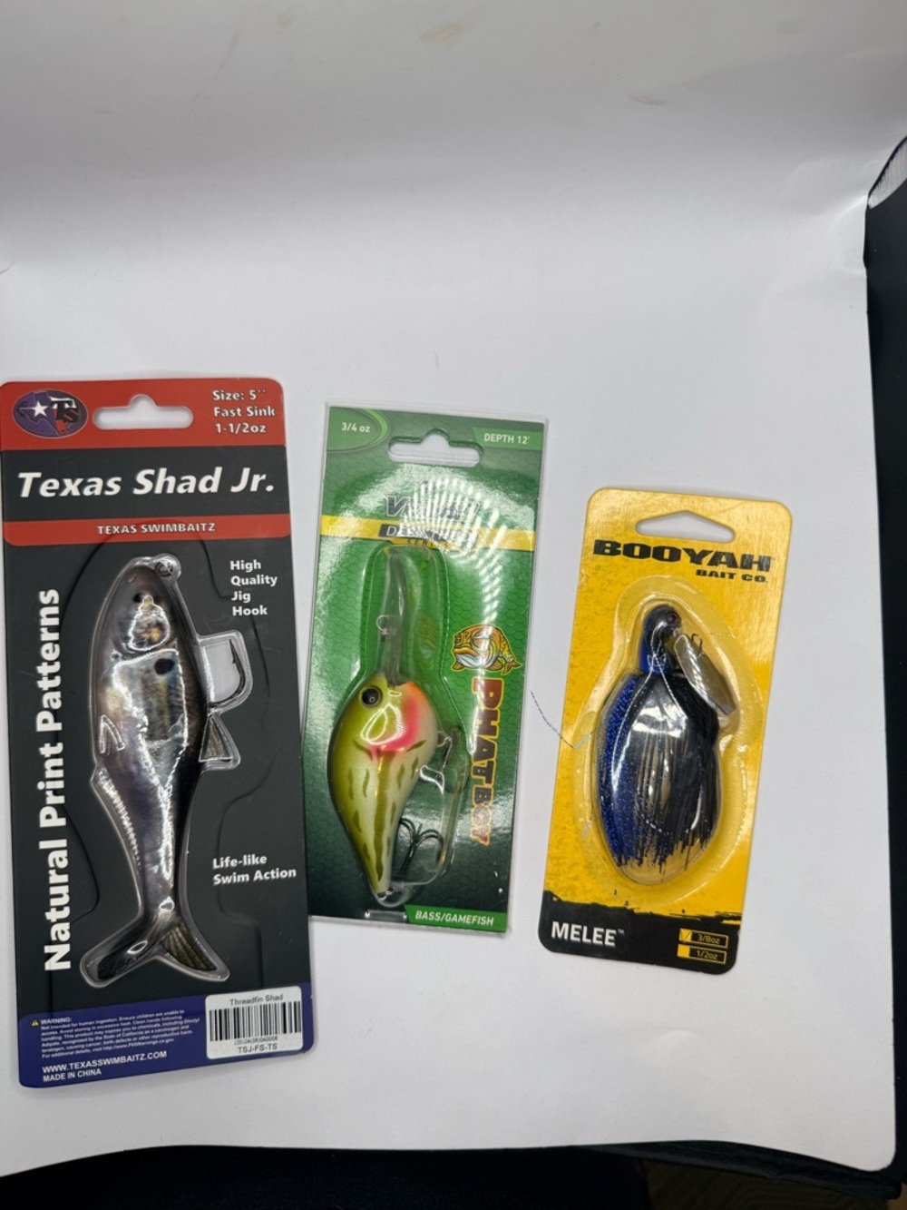 Fishing Lure Bundle Booyah Vexan Texas Shad Swimbait Crankbait Lot NEW